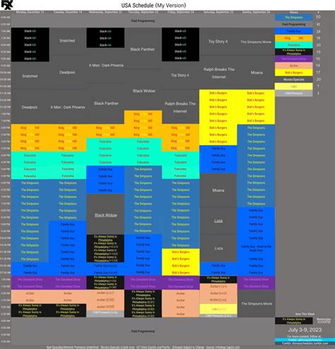 fx tv schedule 2022.